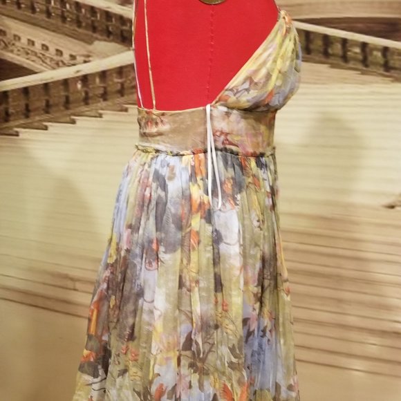 Philosophy Alberta FERRETTI floral chiffon dress S - Picture 7 of 16